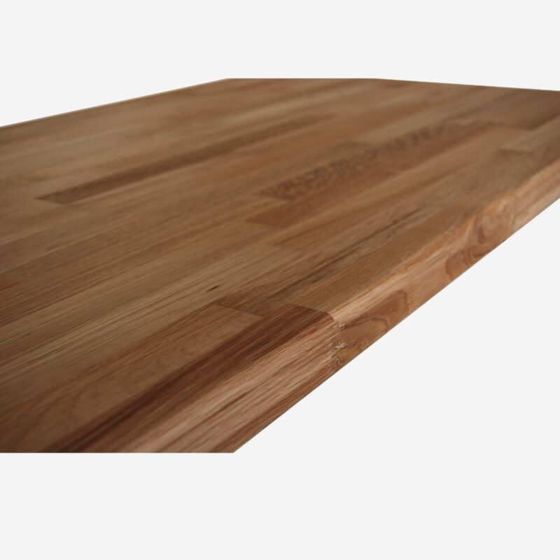 Правоъгълен плот от масив със заоблен ръб