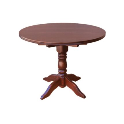 Round Marion dining table on a central turned leg