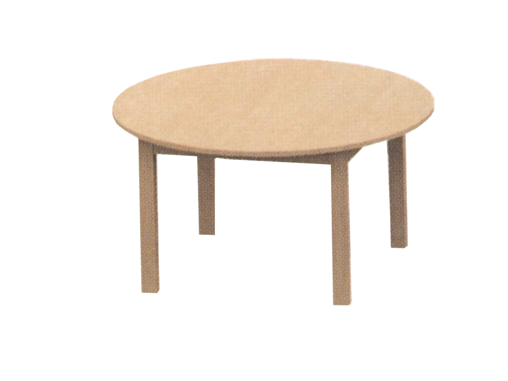 Round Michel table for children in solid wood