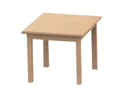 Square Michel table for children in solid wood